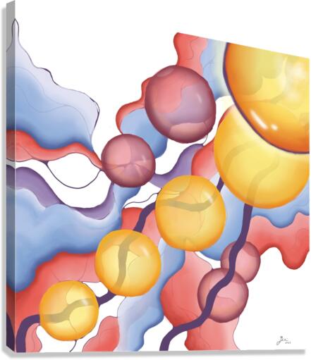 Jellyfish Sunset Canvas Print