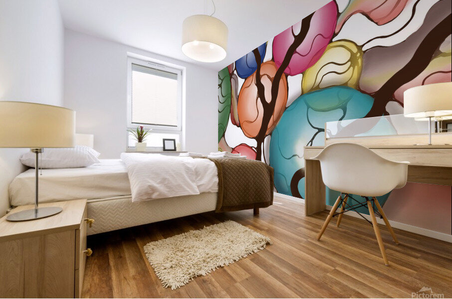 8 Ball in the Corner Pocket Mural print