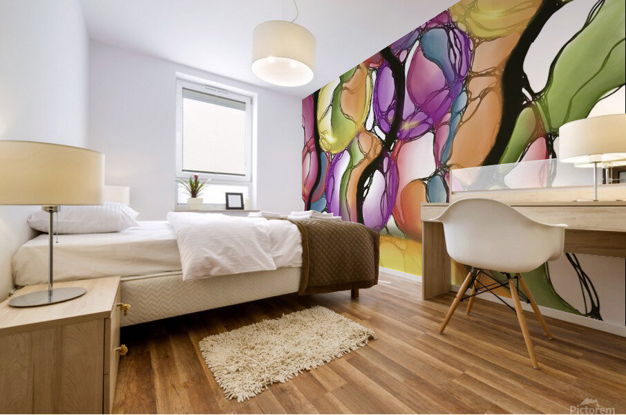 Grannys Garden Mural print