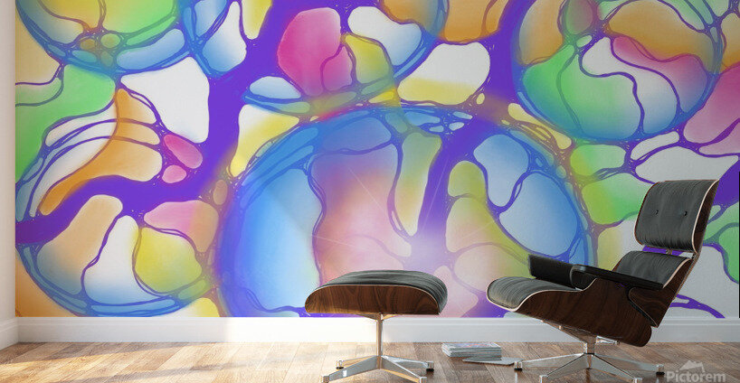 Neon Bubblegum Wall Murals