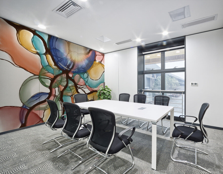 Behind Glass Wall Printing