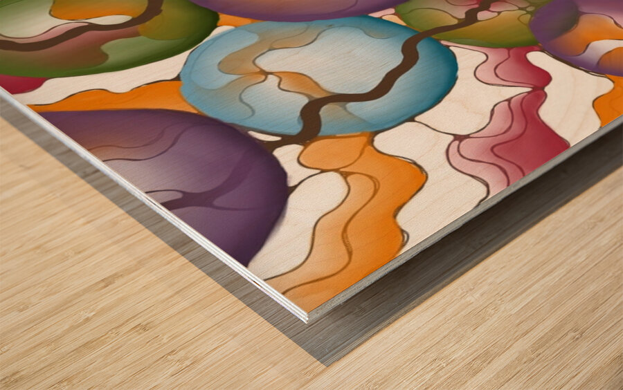 Autumn Breeze Wood print