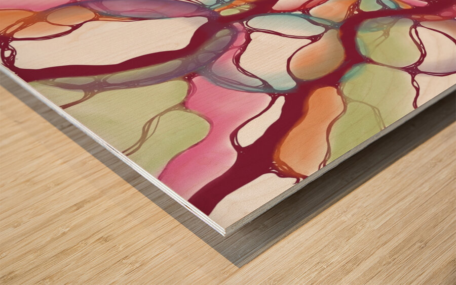 Concerto in Red Wood print